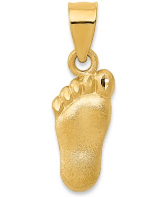 Macy's - Baby Foot Charm Pendant in 14k Yellow Gold