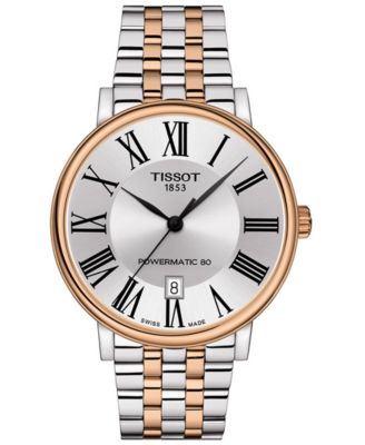 Tissot - Men's Swiss Automatic Carson Premium Powermatic 80 Two-Tone Stainless Steel Bracelet Watch 40mm