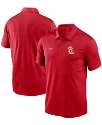 Nike - Men's St. Louis Cardinals Cooperstown Collection Logo Franchise Performance Polo