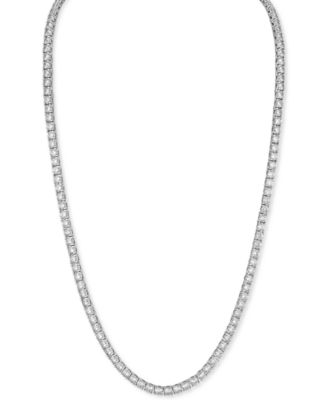 Esquire Men's Jewelry - Cubic Zirconia 22" Tennis Necklace (Also in Black Spinel)