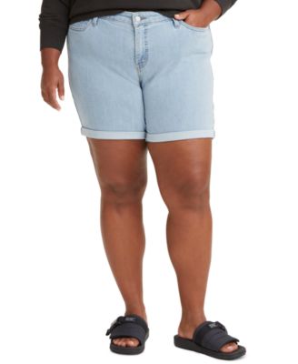 Levi's - Trendy Plus Size Mid Length Denim Shorts
