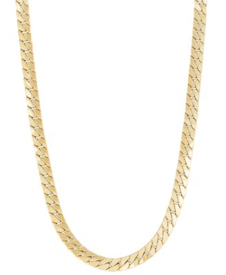 Macy's - Flat Cuban Link 22" Chain Necklace in 10k Gold