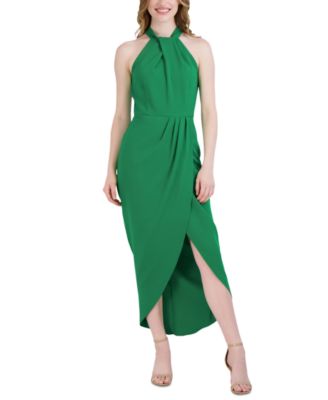 julia jordan - Knot-Neck Tulip-Hem Midi Dress