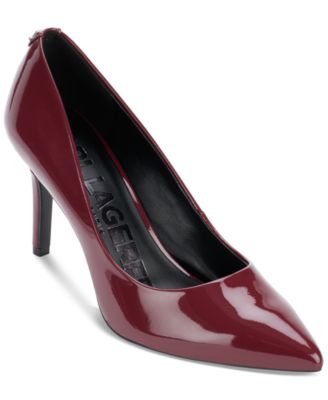 Karl Lagerfeld Paris - Women's Royale Pointed-Toe Patent Dress Pumps