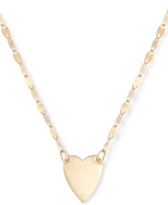 Macy's - Polished Heart 18" Pendant Necklace in 10k Gold