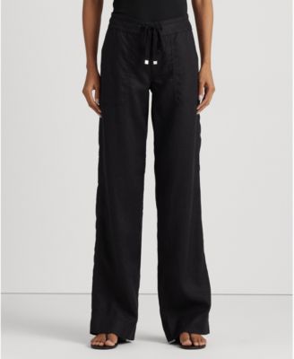 Lauren Ralph Lauren - Petite Wide-Leg Linen Pants