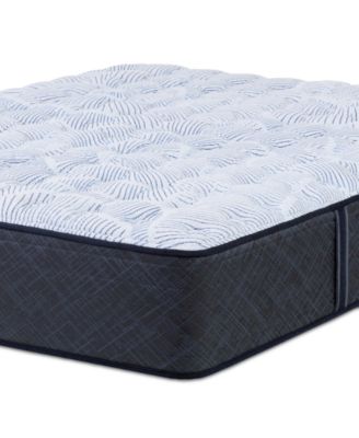 Serta - Perfect Sleeper Blue Lagoon Night 13.5" Medium Mattress Set-Queen Split