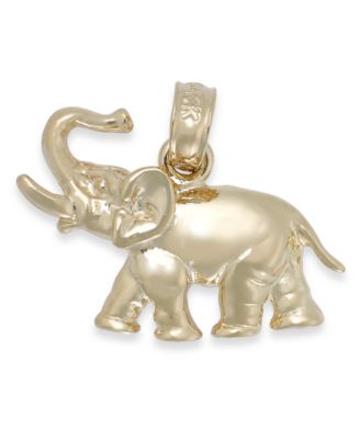 Macy's - Polished Elephant Charm in 14k Gold