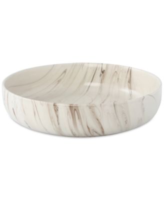 Lorren Home Trends - Marble Pattern Serving Bowl, 96-oz.