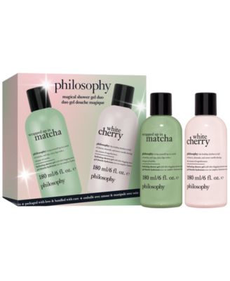 philosophy - 2-Pc. White Cherry and Wrapped Up in Matcha Hydrating Shower Gel, Bubble Bath, & Shampoo Set, 6 oz.