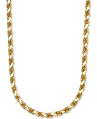 Macy's - Rope Link Chain Necklace Collection in 14k Gold