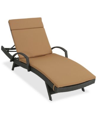 Noble House - St. Paul Outdoor Chaise Lounge, Quick Ship