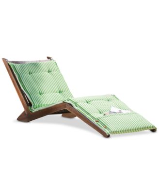 Noble House - Sheerin Wood Folding Lounger, Direct Ship