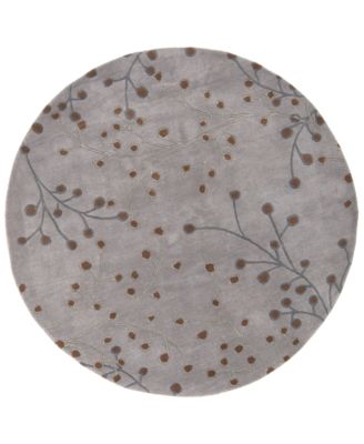 Surya - Athena ATH-5055 Medium Gray 6' Round Area Rug