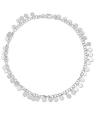 Giani Bernini - Shaky Disc Ankle Bracelet in Sterling Silver