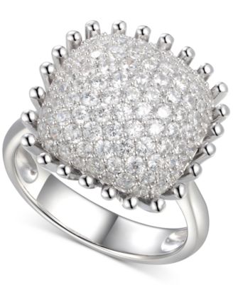 Macy's - Cubic Zirconia Pav&eacute; Statement Ring in Sterling Silver