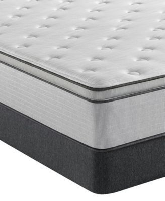 Beautyrest - BR800 13.5" Plush Pillow Top Mattress Set- Full