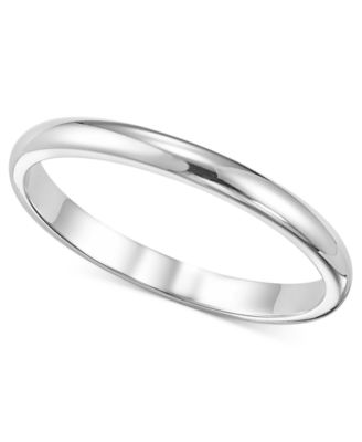 Macy's - Women's Ring, 2mm Platinum Wedding Band