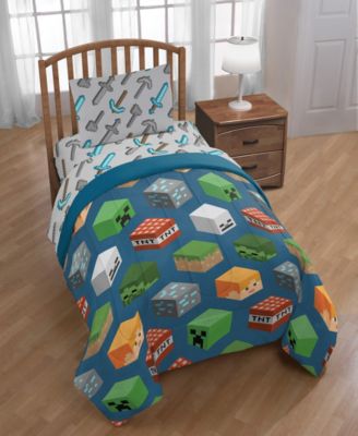 Minecraft - 4-Piece Twin Comforter Set
