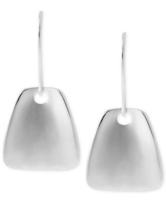 Robert Lee Morris Soho - Silver-Tone Small Wedge Drop Earrings