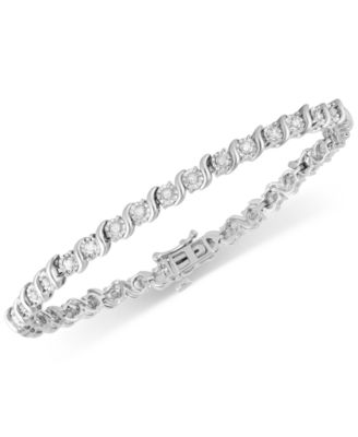 Macy's - Diamond Bracelet (1/2 ct. t.w.) in Sterling Silver