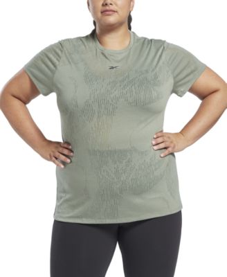 Reebok - Plus Size Burnout Training T-Shirt