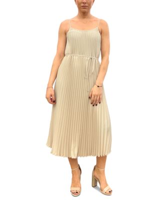 Sam Edelman - Pleated Chiffon Sleeveless A-Line Dress