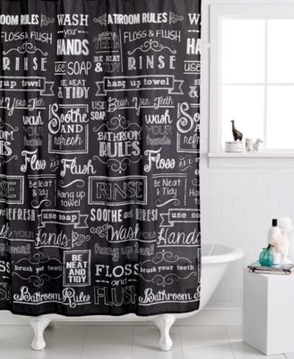 Avanti - Chalk It Up Shower Curtain