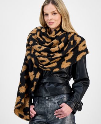 I.N.C. International Concepts - Leopard Print Bias Cut Scarf