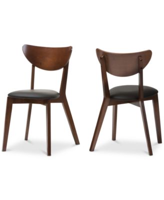 Furniture - Sumner Faux Leather and Dining Chair (Set Of 2), Quick Ship