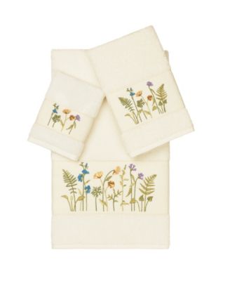 Linum Home - SERENITY 3PC Embellished Towel Set
