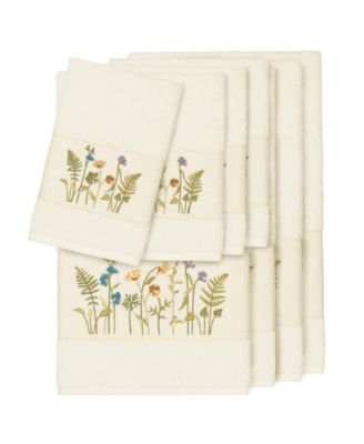 Linum Home - Turkish Cotton Serenity 8-Pc. Embellished Towel Set