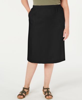 Alfred Dunner - Plus Size Classic Pencil Skirt