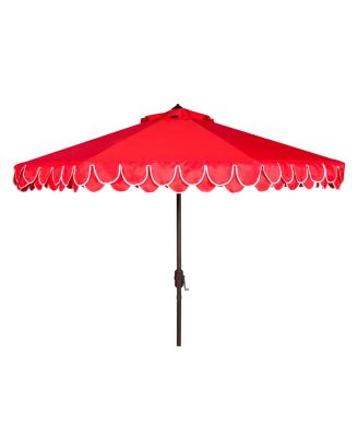 Safavieh - Elegant Valance 9' Auto Tilt Umbrella, Quick Ship