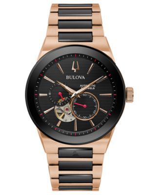 Bulova - Men's Automatic Grammy Two-Tone Stainless Steel Bracelet Watch 41mm