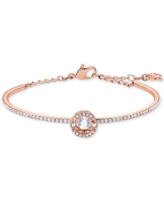Swarovski - Silver-Tone Cubic Zirconia Bangle Bracelet
