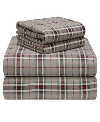 Pointehaven - Plaid Flannel Full Sheet Set