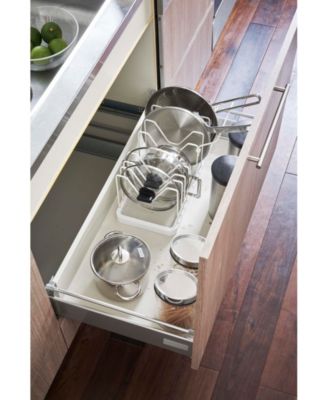 Yamazaki - Tower Adjustable Pot Lid Frying Pan Organizer