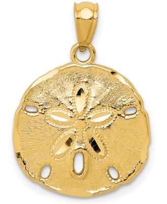 Macy's - Sand Dollar Charm Pendant in 14k Yellow Gold