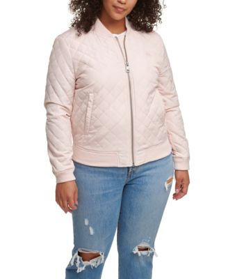 Levi's - Trendy Plus Size Diamond Quilted Bomber Jacket