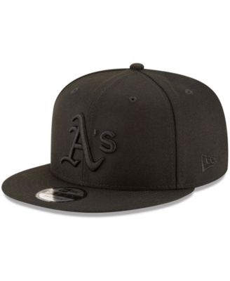 New Era - Oakland Athletics Black on Black 9FIFTY Team Snapback Adjustable Cap