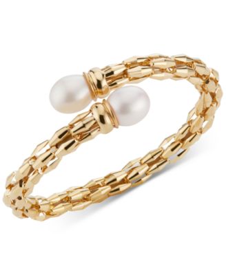 Macy's - Cultured Freshwater Pearl (10mm) Bypass Bracelet