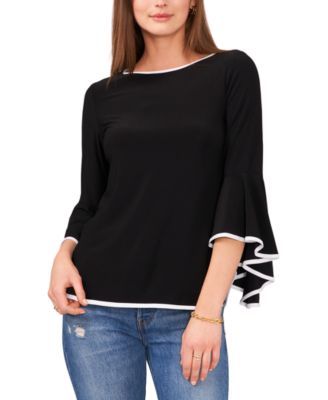 Sam & Jess - Peacock Bell-Sleeve Top