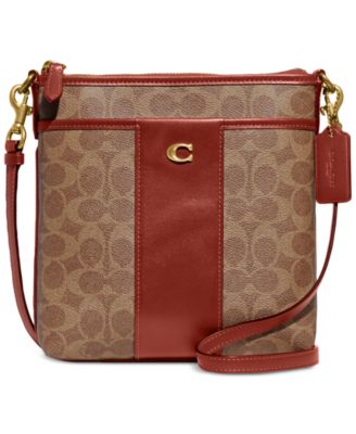 COACH - Colorblocked Coated Canvas Signature Kitt Crossbody