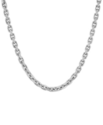 Esquire Men's Jewelry - Cable Link 24" Chain Necklace