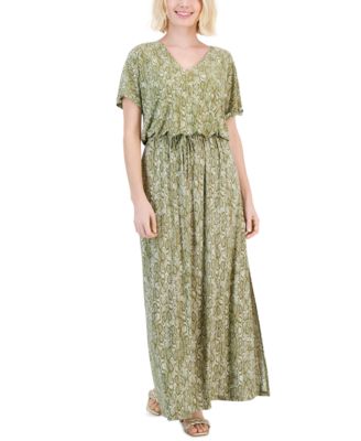 I.N.C. International Concepts - Petite Drawstring-Waist Dress