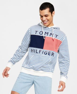 Tommy Hilfiger - Men's Nautical Stripe Quinn Hooded Sweatshirt