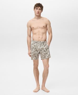 MANGO - Men's Floral Print Swimsuit