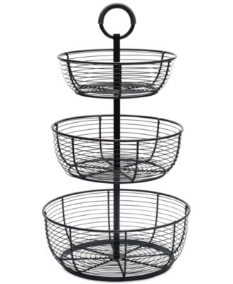 Mikasa - Gourmet Basics Round Wrap 3-Tier Basket
