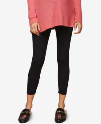 Motherhood Maternity - Basic Layering Maternity Crop Leggings